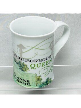 Neighborhood Queen Anne Hill Ceramic Mug 12 Oz Design By Rosanna